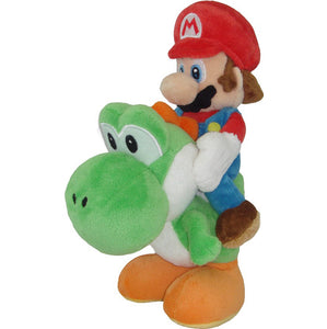 Little Buddy Super Mario Series Mario Riding Yoshi Plush, 8"