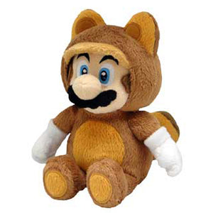 Little Buddy Super Mario Series Tanooki Raccoon Mario Plush, 9"