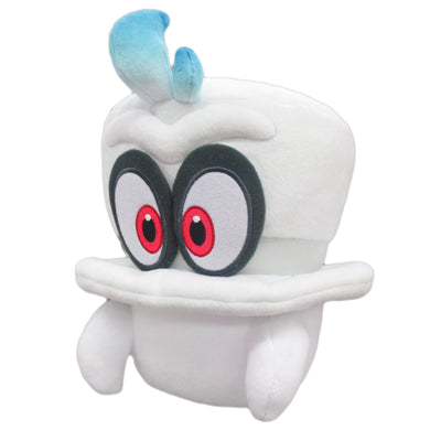 Little Buddy Super Mario Odyssey White Cappy (Normal Form) Plush, 7.5