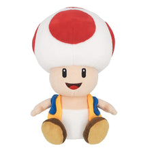 Little Buddy Super Mario All Star Collection Toad (Medium) Sitting Plush, 10" - 11417T