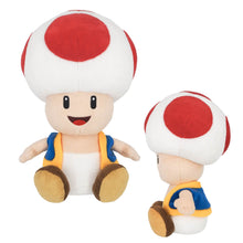 Little Buddy Super Mario All Star Collection Toad (Medium) Sitting Plush, 10" - 11417T
