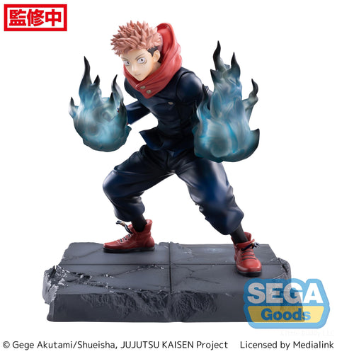 Sega USA (115-1101429) Luminasta Jujutsu Kaisen Yuji Itadori Joint Struggle Figure 4580779525578
