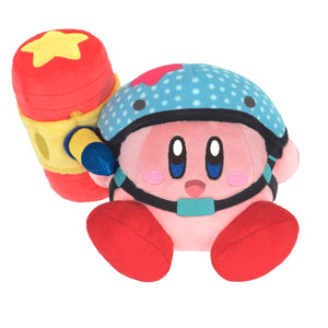 Little Buddy Kirby's Adventure Kirby Helmet w/ Toy Hammer 5" Plush