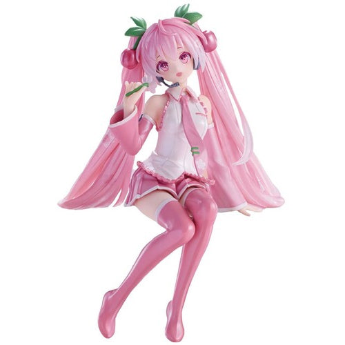Furyu USA (AMU-SHP2294) Hatsune Miku Noodle Stopper Figure Sakura Miku 2024 Pearl Color Ver.
