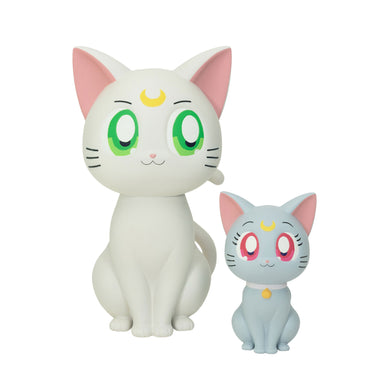 Pretty Guardian Sailor Moon Cosmos The Movie Sofvimates Artemis & Diana Figure 88174