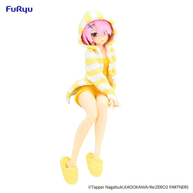 <b> [DAMAGED BOX] </b>   Furyu USA (AMU-SHP0999) Re:Zero Starting Life In Another World Noodle Stopper Figure Ram Room Wear Yellow Color Ver.