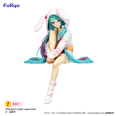 Furyu USA (AMU-SHP1999) Hatsune Miku Noodle Stopper Figure - Rabbit Ear Hood Pajama