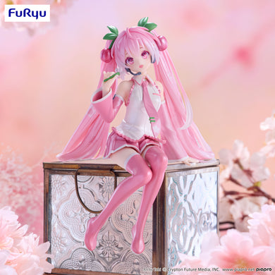 Furyu USA (AMU-SHP2294) Hatsune Miku Noodle Stopper Figure Sakura Miku 2024 Pearl Color Ver.