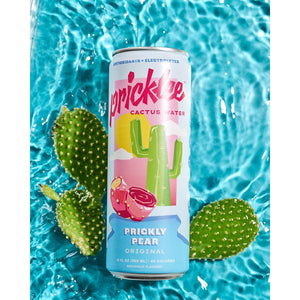(Pack of 12) Pricklee Prickly Pear Original Cactus Water - Packed With Antioxidants, Electrolytes, Vitamin C - Natural Sports Drink for Immunity, & Recovery - Non-Sparkling, Low-Sugar, Low-Calorie, No Caffeine