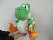 Little Buddy Super Mario All Star Yoshi (Large) Green Yoshi Plush, 18"
