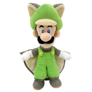 Little Buddy Super Mario Series Flying Squirrel Luigi Plush, 9"