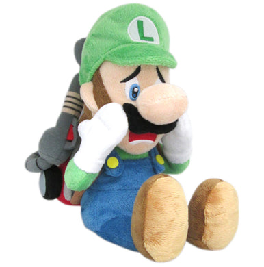 Little Buddy Super Mario Series Luigi's Mansion - Scared Luigi w/ Strobulb Plush, 10