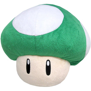 Little Buddy Super Mario Series 1UP Mushroom Pillow Cushion Plush, 11"