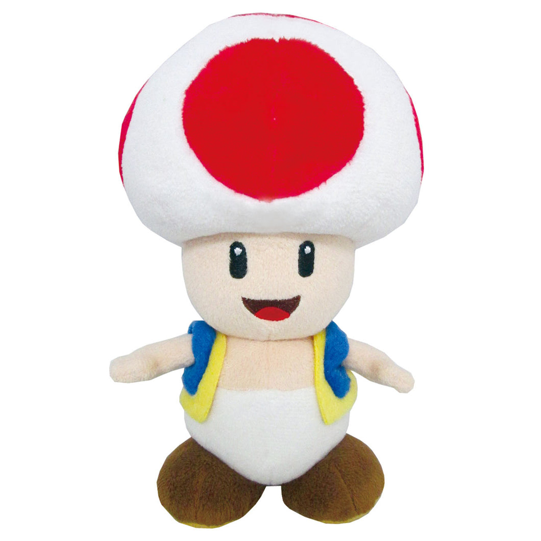 Little Buddy Super Mario All Star Collection Toad Plush, 7.5