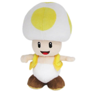 Little Buddy Super Mario All Star Collection Yellow Toad Plush, 8"