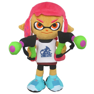 Little Buddy Splatoon 2 Series Inkling Female Girl Neon Pink Plush, 9.5