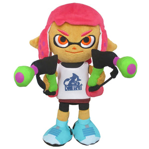 Little Buddy Splatoon 2 Series Inkling Female Girl Neon Pink Plush, 9.5"