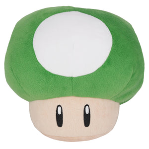 Little Buddy Super Mario All Star Collection Green 1-Up Mushroom Plush, 6"